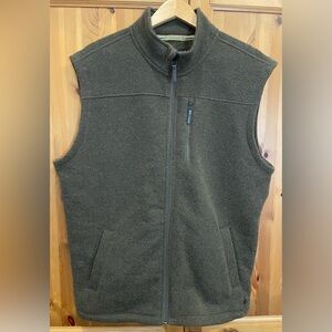 Smartwool Hudson Trail Fleece Vest Zip Up Jacket Military Olive Green Mens XL